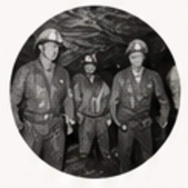 Coal miners representing IOM’s early occupational-health research heritage