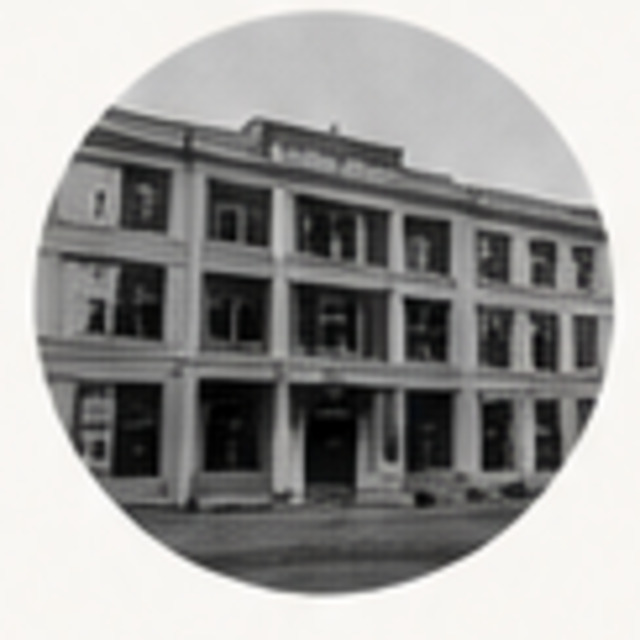 Historic institutional building representing IOM’s 1969 founding