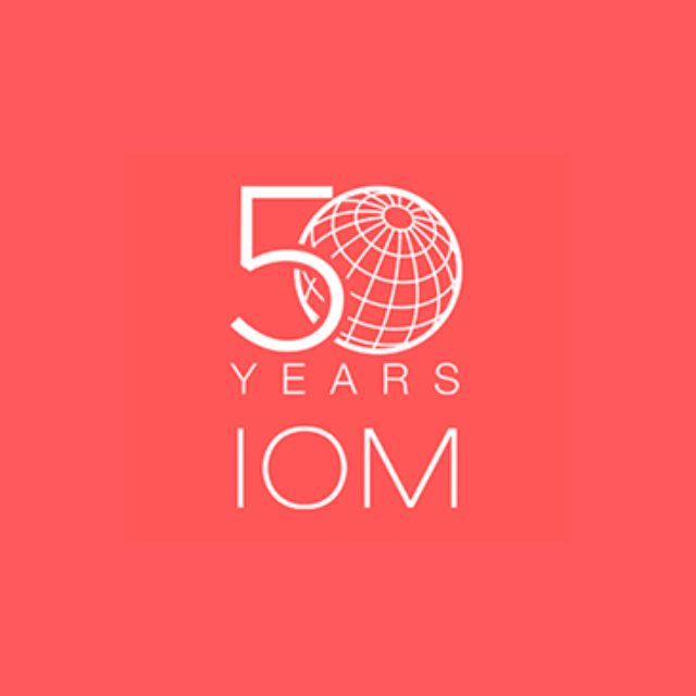 50 Years of IOM anniversary logo